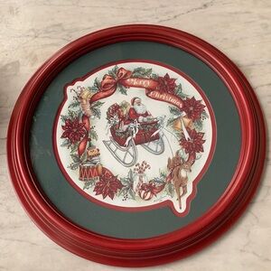 Christmas Santa In Sleigh Picture. Kelly Lamb Shannon 1994